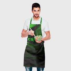 Фартук кулинарный CS GO green logo, цвет: 3D-принт — фото 2