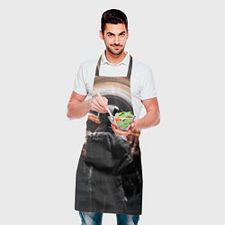 Фартук кулинарный Черная дыра - космонавт, цвет: 3D-принт — фото 2