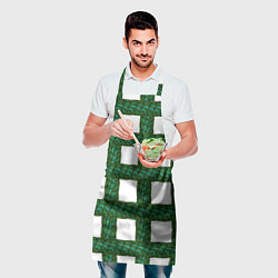 Фартук кулинарный Зеленые змейки, цвет: 3D-принт — фото 2