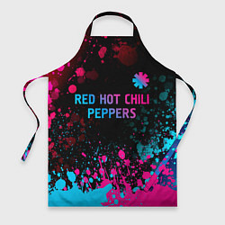 Фартук Red Hot Chili Peppers - neon gradient: символ свер