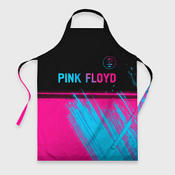 Фартук кулинарный Pink Floyd - neon gradient: символ сверху, цвет: 3D-принт