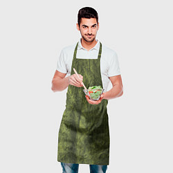 Фартук кулинарный Мятая зеленая ткань, цвет: 3D-принт — фото 2