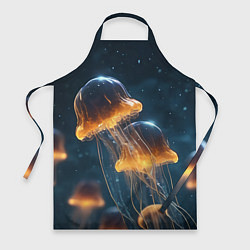Фартук кулинарный Люминисцентные медузы, цвет: 3D-принт