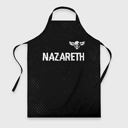 Фартук кулинарный Nazareth glitch на темном фоне: символ сверху, цвет: 3D-принт