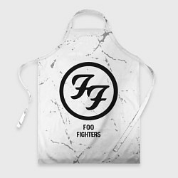 Фартук кулинарный Foo Fighters glitch на светлом фоне, цвет: 3D-принт