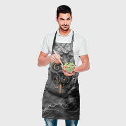 Фартук кулинарный Baldurs Gate 3 logo dark, цвет: 3D-принт — фото 2