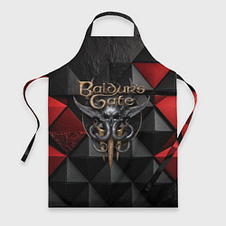 Фартук Baldurs Gate 3 logo red black