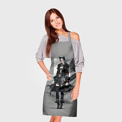 Фартук кулинарный Девушка-кошка модница - аниме, цвет: 3D-принт — фото 2