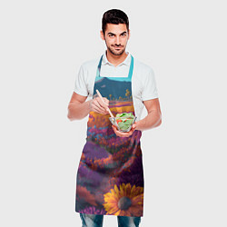 Фартук кулинарный Цветочный луг, цвет: 3D-принт — фото 2