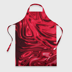 Фартук кулинарный Абстракция плазма красный, цвет: 3D-принт