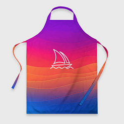 Фартук кулинарный Midjourney Логотип с фоном, цвет: 3D-принт