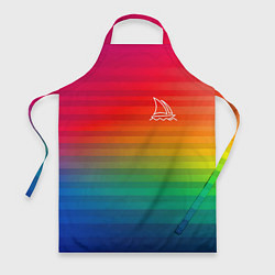 Фартук кулинарный Midjourney Лого с фоном, цвет: 3D-принт