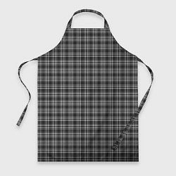 Фартук кулинарный Черно-белая шотландка, цвет: 3D-принт