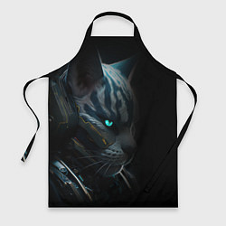 Фартук кулинарный Cat cyberpunk, цвет: 3D-принт