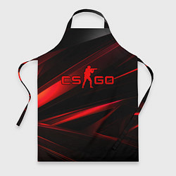 Фартук кулинарный CSGO red black logo, цвет: 3D-принт