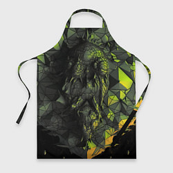 Фартук кулинарный Зеленая абстрактная текстура, цвет: 3D-принт