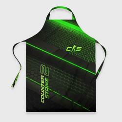 Фартук кулинарный CS2 green neon, цвет: 3D-принт