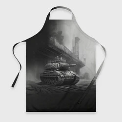 Фартук кулинарный Мощный танк, цвет: 3D-принт