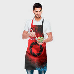 Фартук кулинарный Портал стиль халфлайф, цвет: 3D-принт — фото 2