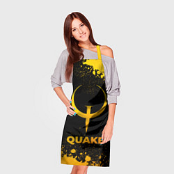 Фартук кулинарный Quake - gold gradient, цвет: 3D-принт — фото 2