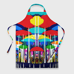 Фартук Mirror pattern of umbrellas - pop art