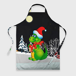 Фартук кулинарный Дракон в новогоднюю ночь, цвет: 3D-принт