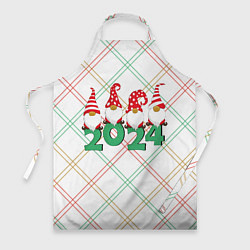Фартук кулинарный Новогодние гномы 2024, цвет: 3D-принт
