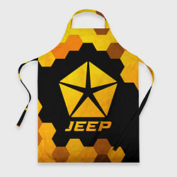 Фартук кулинарный Jeep - gold gradient, цвет: 3D-принт