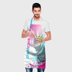 Фартук кулинарный Genesis neon gradient style вертикально, цвет: 3D-принт — фото 2