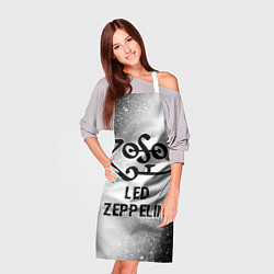 Фартук кулинарный Led Zeppelin glitch на светлом фоне, цвет: 3D-принт — фото 2