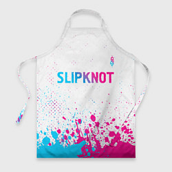 Фартук кулинарный Slipknot neon gradient style посередине, цвет: 3D-принт