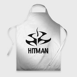 Фартук кулинарный Hitman glitch на светлом фоне, цвет: 3D-принт