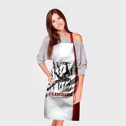 Фартук кулинарный Альпинист скалолаз, цвет: 3D-принт — фото 2