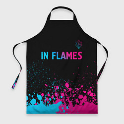 Фартук кулинарный In Flames - neon gradient посередине, цвет: 3D-принт