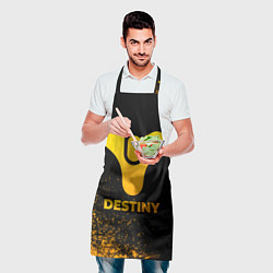 Фартук кулинарный Destiny - gold gradient, цвет: 3D-принт — фото 2