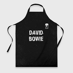 Фартук David Bowie glitch на темном фоне посередине