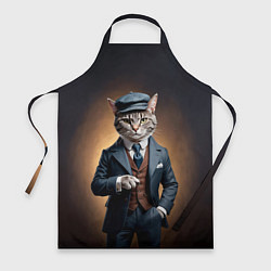 Фартук кулинарный Кот в стиле Томаса Шелби - Острые козырьки, цвет: 3D-принт