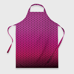 Фартук кулинарный Градиент розовый с рисунком, цвет: 3D-принт