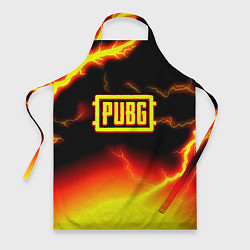 Фартук кулинарный PUBG огненный шторм из молний, цвет: 3D-принт