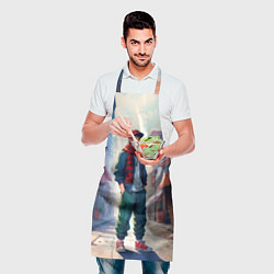 Фартук кулинарный Парень в штанах карго, цвет: 3D-принт — фото 2