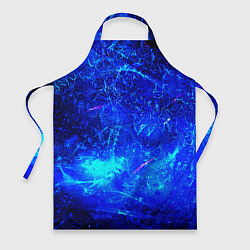 Фартук кулинарный Синий лёд и снежинки, цвет: 3D-принт