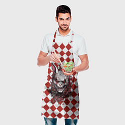 Фартук кулинарный Бубновый кролик, цвет: 3D-принт — фото 2