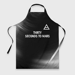 Фартук Thirty Seconds to Mars glitch на темном фоне посер