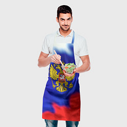 Фартук кулинарный Герб РФ триколор краски, цвет: 3D-принт — фото 2