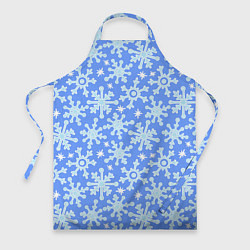 Фартук кулинарный Мультяшные снежинки, цвет: 3D-принт