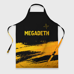 Фартук Megadeth - gold gradient посередине