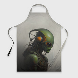 Фартук кулинарный Инопланетный захватчик, цвет: 3D-принт