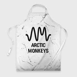 Фартук Arctic Monkeys glitch на светлом фоне