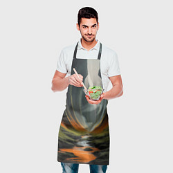 Фартук кулинарный Природа на загадочной планете, цвет: 3D-принт — фото 2