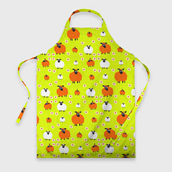 Фартук Стадо овец в поле